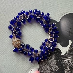 Blue Beaded Bracelet